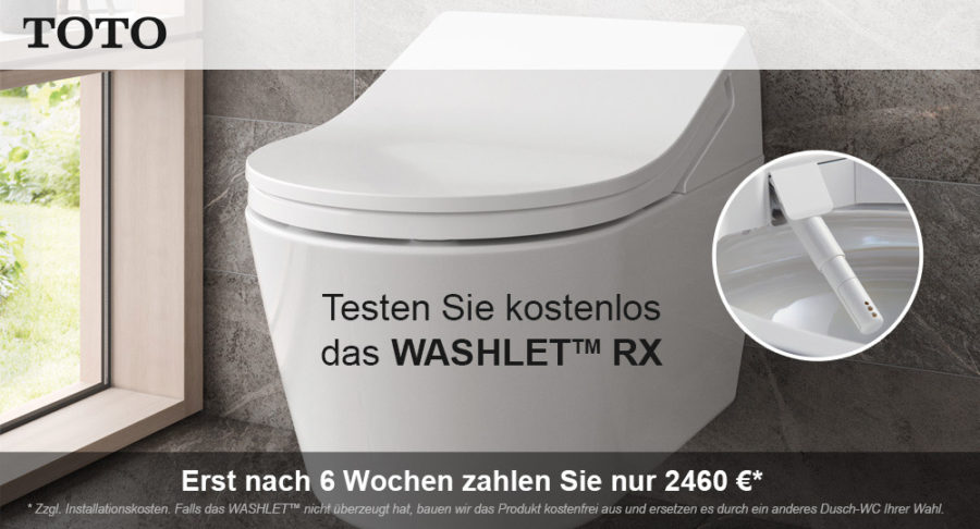 Jetzt WASHLET™ RX/ SX kostenlos zuhause testen. Vorschaubild